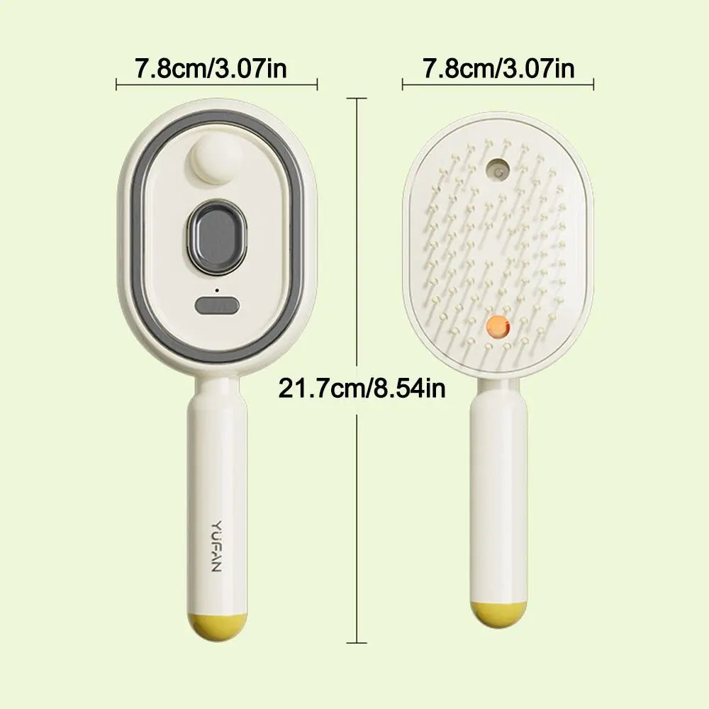 Portable Electric Hair Care Spray Massage Comb Anti-Static Self-Cleaning Hairbrush Spray Airbag Combs Women Girls